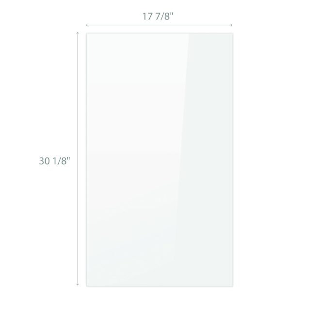 Porte d'armoire pour cabinet BELLINA de 18 x 30 po en MDF, blanc lustré