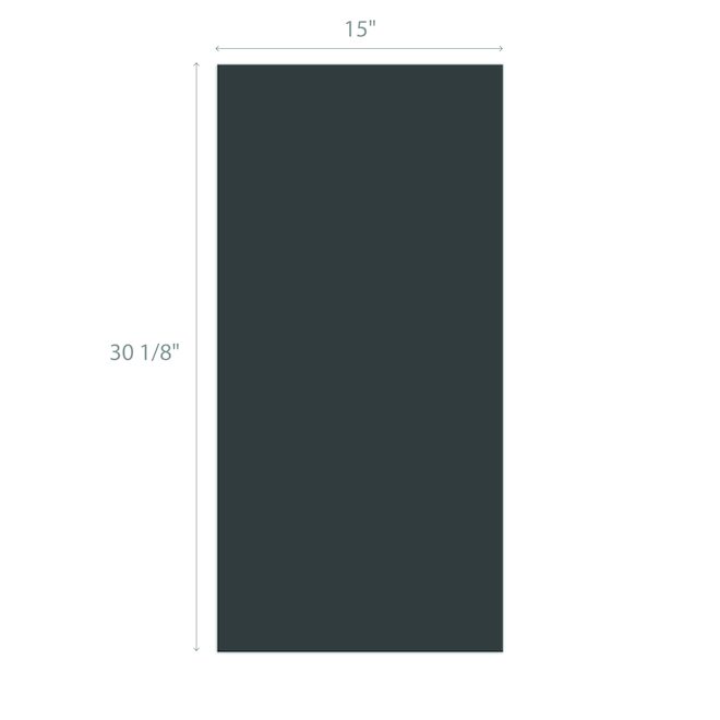 Porte d'armoire pour cabinet BELLINA de 15 x 30 po en MDF, gris foncé