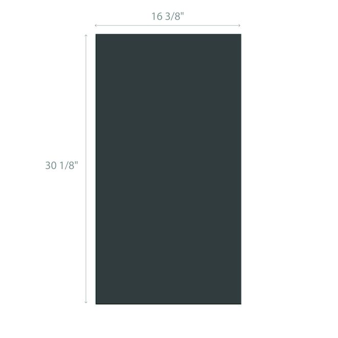 Porte d'armoire pour cabinet BELLINA de 16,5 x 30 po en MDF, gris foncé