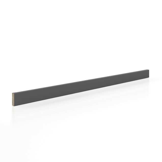 BELLINA 2.5 x 96-in MDF Dark Grey Moulding