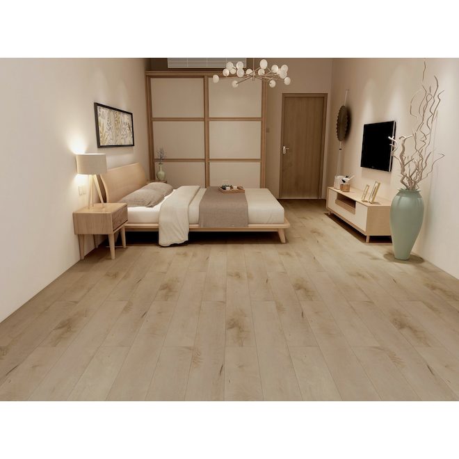 Mono Serra SPC 48-in x 7.2-in x 5.2-mm Maple Vinyl Flooring - 10/Box