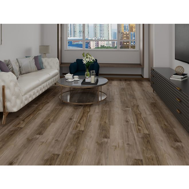 Mono Serra SPC 48-in x 5.9-in x 6-mm Walnut Vinyl Flooring - 15/Box