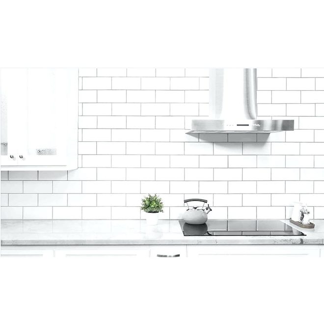 Mono Serra 136-bx 3 x 6-in Glossy White Rectangular Wall Ceramic Tile