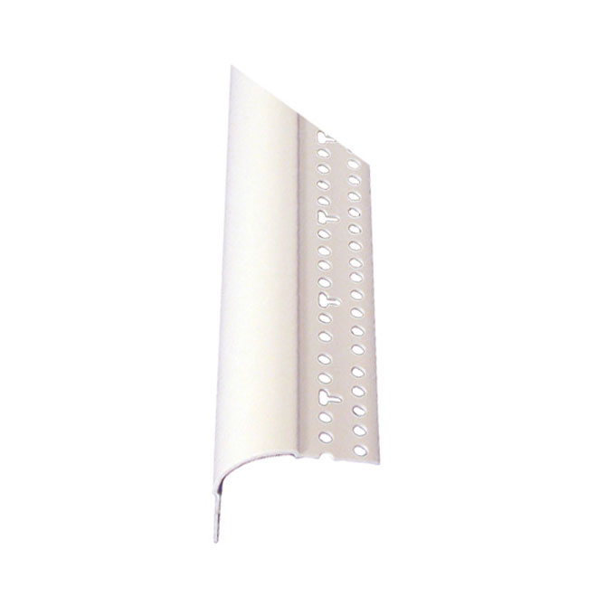 Renfort d'angle pour panneau mural Trim-Tex, arrondi, blanc, vinyle