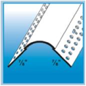 Trim-Tex Wallboard Corner Moulding - Bullnose - Vinyl - White