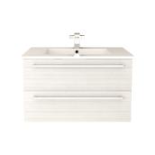 Cutler Forest Silhouette Wall Hung Vanity-Sink Combo - 30-in - 2-Drawer - White Chocolate