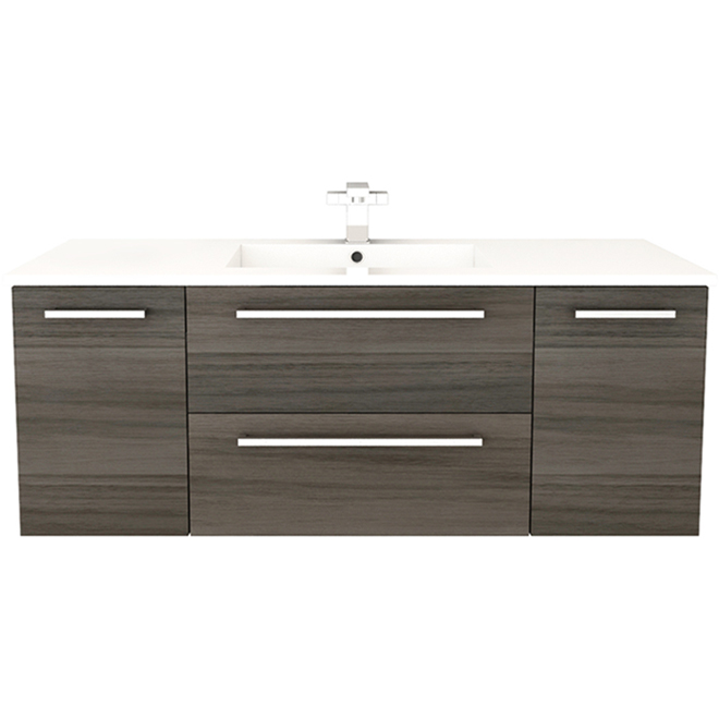 Cutler Forest Silhouette Wall Hung Vanity - 48-in - 2-Drawer/2-Door - Zambukka