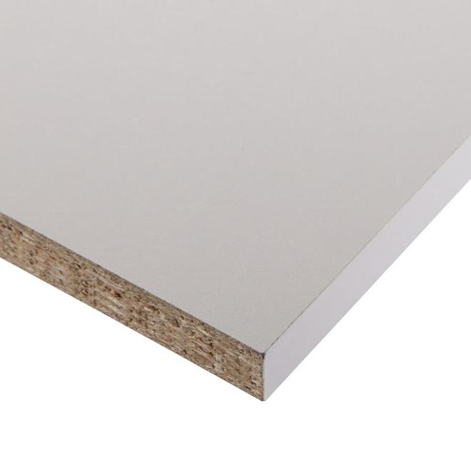 Tablette en mélamine Domtar, 12'' x 96'', blanc main image 0