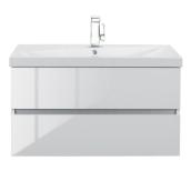 Cutler Kitchen & Bath 11.5-in W x 30-in H x 4.125-in D Blanco Particleboard Bathroom Wall Cabinet
