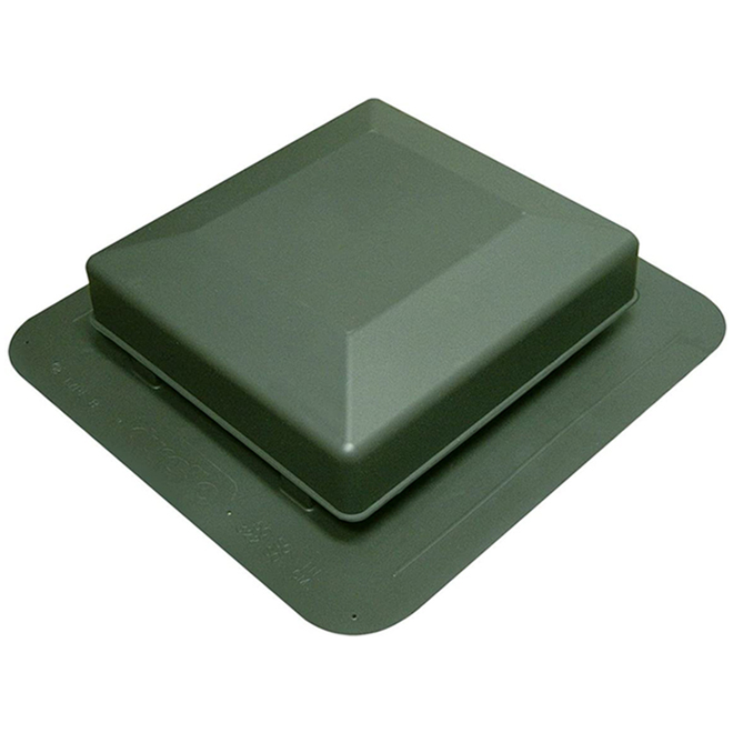 Canplas Roof Vent - Plastic - 17.72-in x 16.93-in x 4.33-in - Plastic - Green