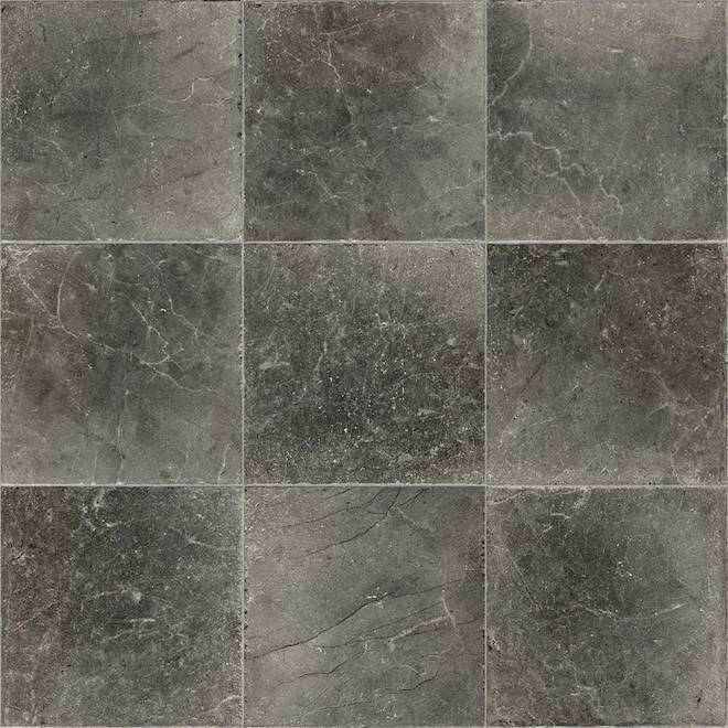 Beaulieu Canada Focus 12 x 92-ft L Waterproof Charcoal Grey Indoor Vinyl Roll