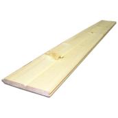 Pine Board - Reversible - Natural - 1-in D x 6-in W x 8-ft L