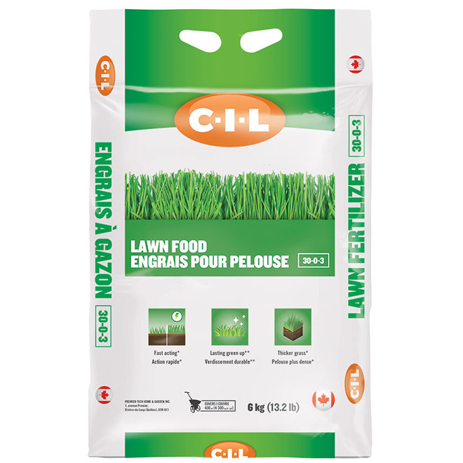 Lawn Fertilizer - 30-0-03 - 4300 sq. ft. - 13.2 lb