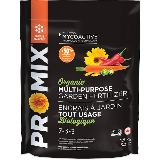 Pro-mix All-Purpose Garden Fertilizer - 07-03-03 - 1.5 kg 4956200 Pro-mix All-Purpose Garden Fertilizer - 07-03-03 - 1.5 kg 4956200