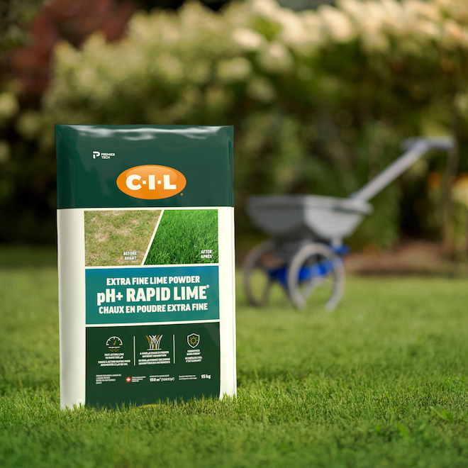 C-I-L pH+ Extra Fine Fast Release Rapid Lime Lawn Fertilizer - 15 kg Bag