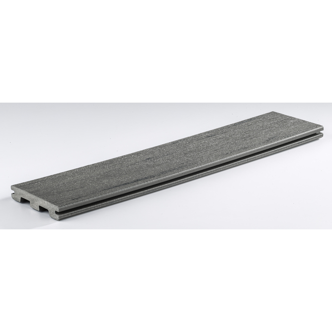 Planche pour terrasse Terrain de TimberTech, érable argenté, rainurée, 1 po x 5 1/2 po