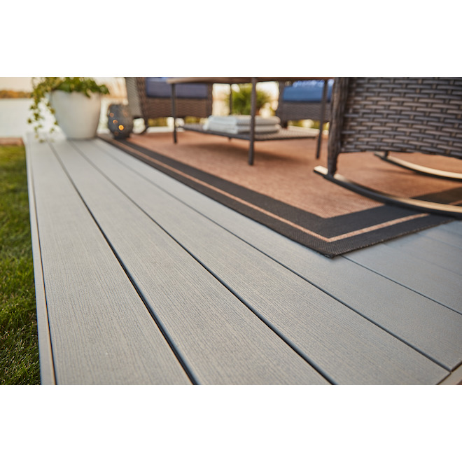 TimberTech 12-ft Maritime Grey Composite Fascia Deck Board