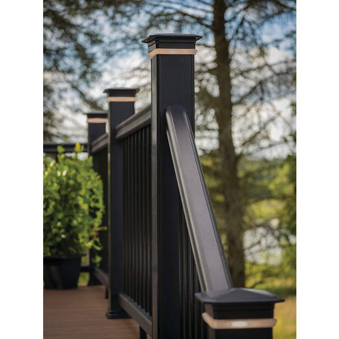 TimberTech Classic Composite 6-ft Radiance Rail Top Rail - Black