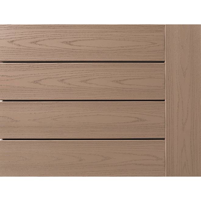 TimberTech Harvest Square Decking Board in PVC of 1 x 5.5-in x 12-ft - Brownstone