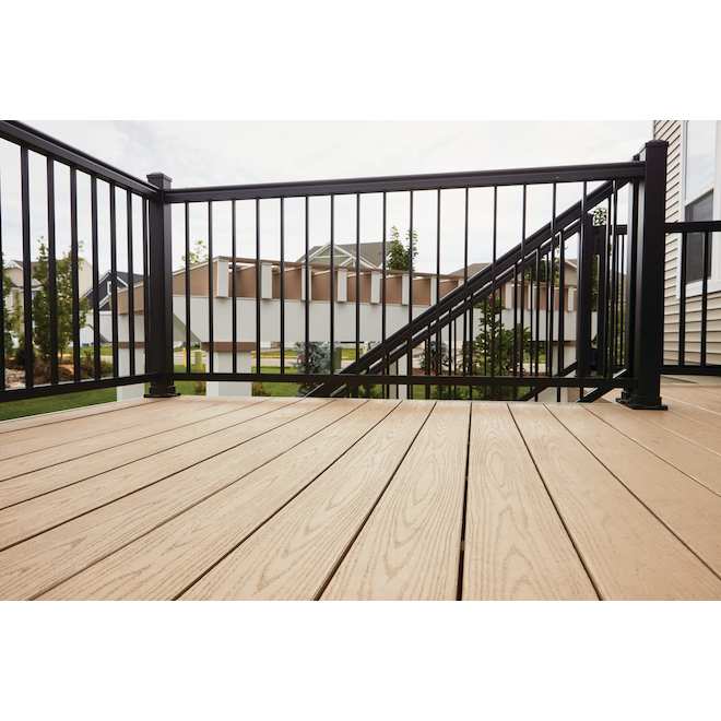 TimberTech Harvest Square Decking Board in PVC of 1 x 5.5-in x 12-ft - Brownstone