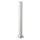 Ensemble poteau TimberTech en aluminium avec base et capuchon 3 x 3 x 38,25 po, blanc