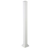 Ensemble poteau TimberTech en aluminium avec base et capuchon 3 x 3 x 43,5 po, blanc