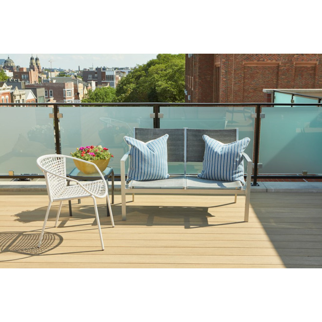 TimberTech Azek Weathered Teak 20-ft VC Grooved Decking Board