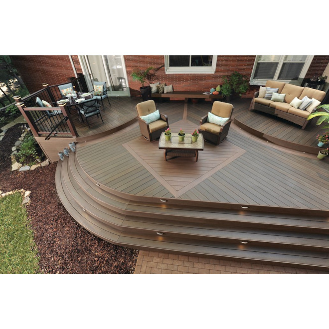 TimberTech Legacy Mocha 12-ft Grooved Decking Board