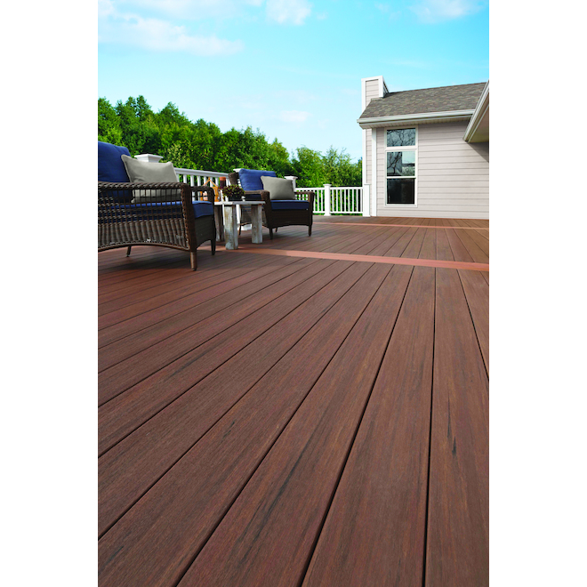 TimberTech Azek Mahogany 20-ft VC Decking Board