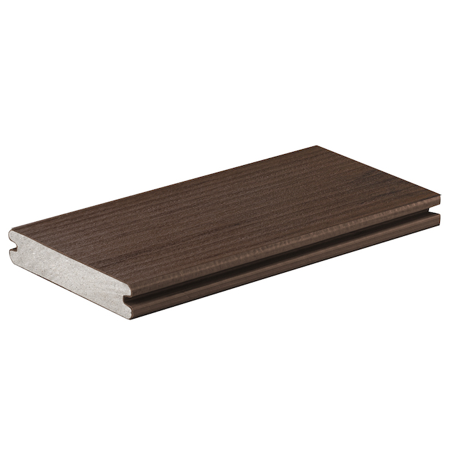 TimberTech Legacy Mocha 16-ft Grooved Decking Board