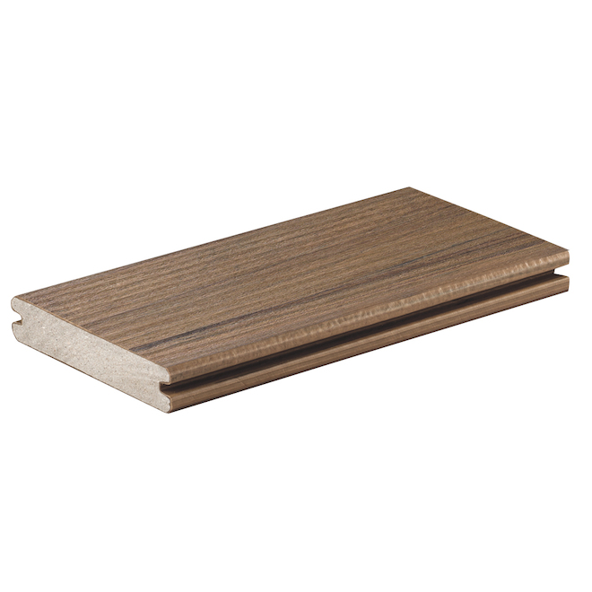 TimberTech Legacy Pecan 12-ft Grooved Decking Board