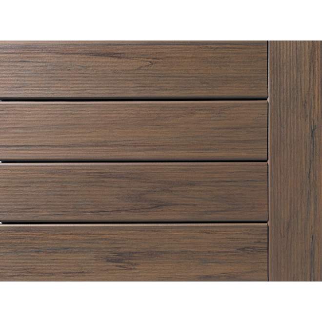 TIMBERTECH PRO TimberTech Legacy Pecan 16ft Grooved Decking Board