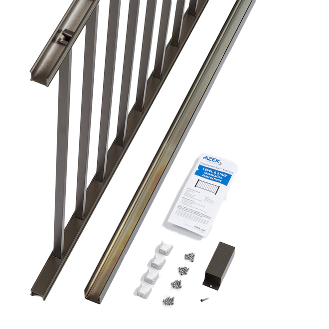 TimberTech Impression Rail Express 8-ft x 36-in Level Universal Panel Kit - Dark Bronze