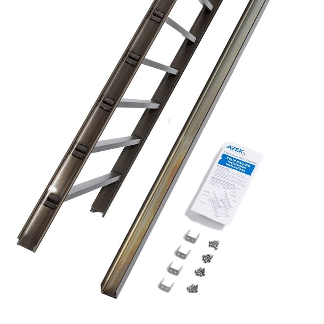 TimberTech Impression Rail Express 8-ft x 42-in Stair Universal Panel Kit - Dark Bronze