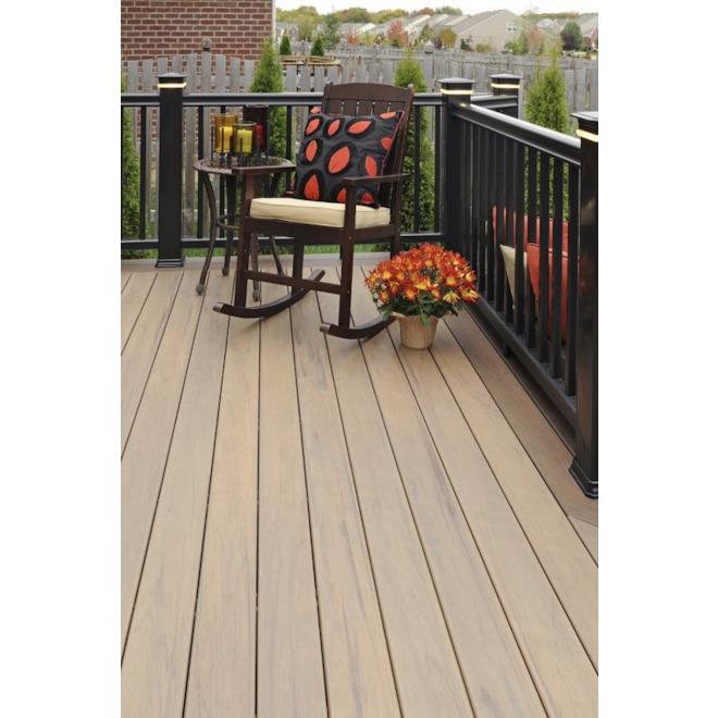 TimberTech Legacy Tigerwood 12-ft Grooved Decking Board