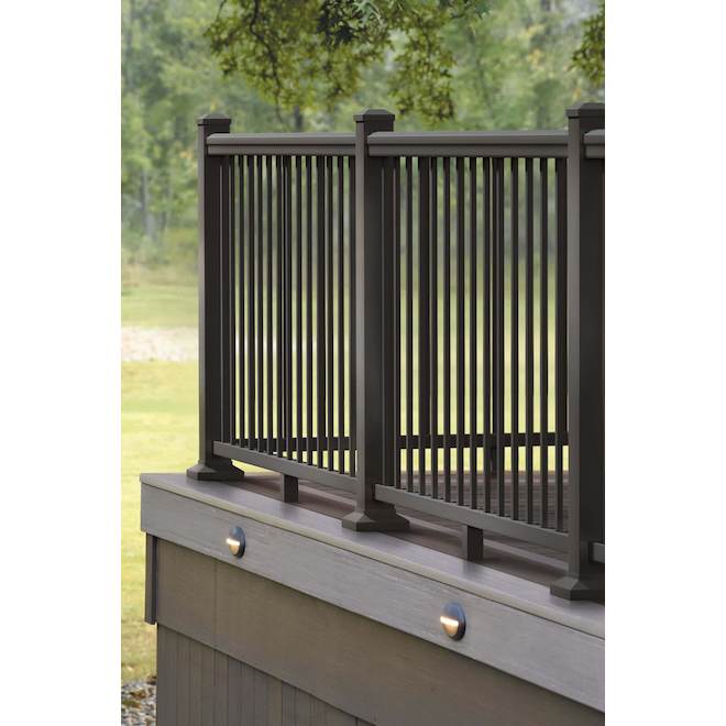 TimberTech Impression Rail Express 8-ft Classic Top Rail - Dark Bronze