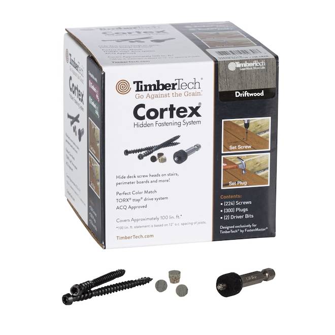 ggcrew outdoormonster ウォールナット TimberTech Azek Cortex Hidden Fasteners and Plugs