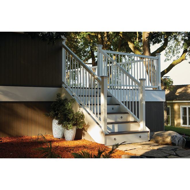 TimberTech Impression Rail Express 8-ft x 36-in Stair Universal Panel Kit - White