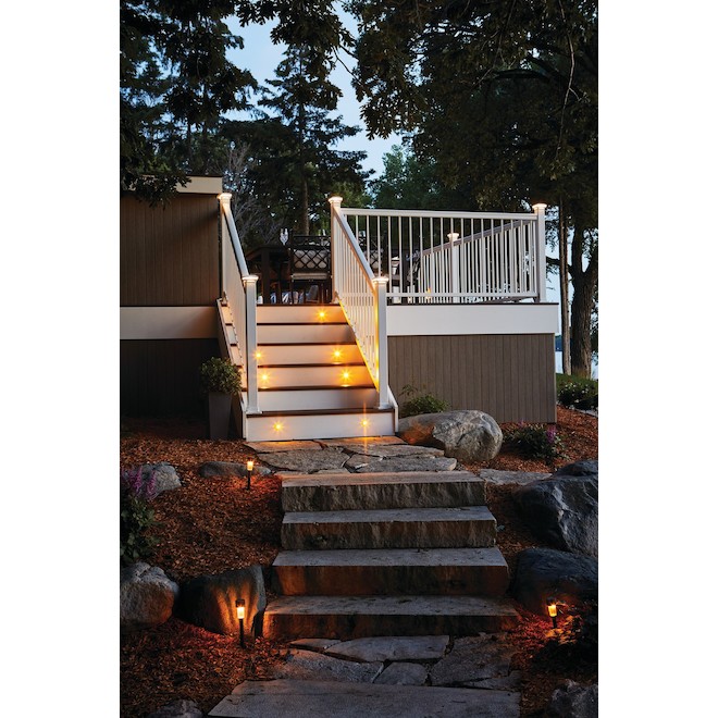 TimberTech Impression Rail Express 8-ft x 36-in Stair Universal Panel Kit - White