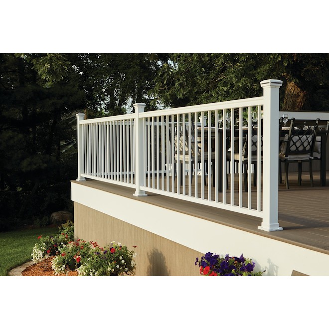 TimberTech Impression Rail Express 6-ft x 42-in Level Universal Panel Kit - White