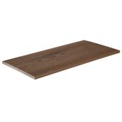 Planche de bordure de terrasse TimberTech Terrain Brown Oak de 12 pi x 12 po