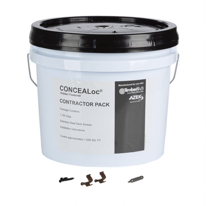 TimberTech CONCEALoc Hidden Fasteners - Brown - 1750-Pack - 1000-sq. ft.