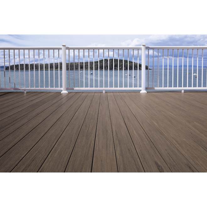 TimberTech Impression Rail Express 8-ft Classic Top Rail - White