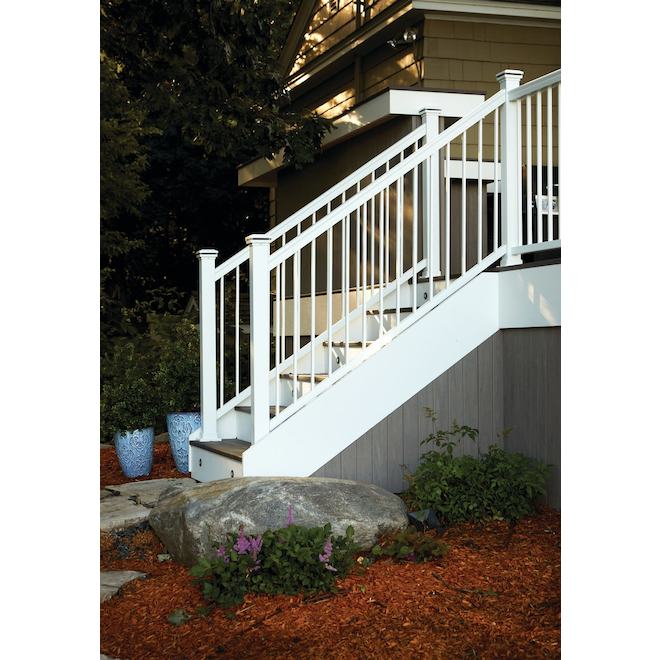TimberTech Impression Rail Express 8-ft Classic Top Rail - White