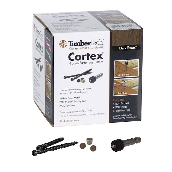 TimberTech Azek Cortex Hidden Fasteners and Plugs