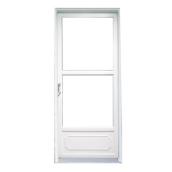 Aluminart Storm Door  - White - Aluminum - 33-in W x 80-in H