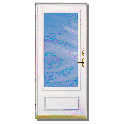 Aluminart Century Storm Door 32 X 80 Aluminum White