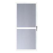 Aluminart Classic 2-Lite Storm Door - White Aluminum Full-View - Tempered Safety Glass - 36-in W x 80-in H