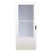Aluminart Newport 2-Lite Storm Door - White - Tempered Glass - 32-in W X 80-in H