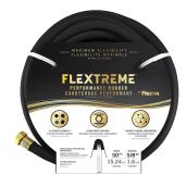 Boyau d'arrosage Flexon Flextreme caoutchouc performant, 50 pi x 5/8 po, noir